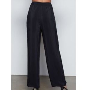 Good American High Rise Wide Leg Sheer Black Pants